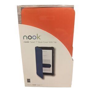 Nook Tablet 7" Cover with Tab NIB Mandarin Orange Barnes & Noble